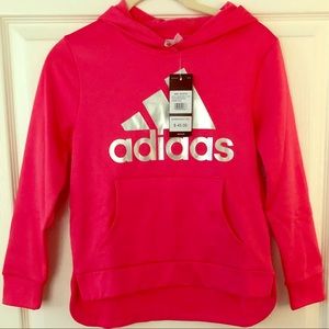 Girls Adidas Pink Hoodie (NWT)
